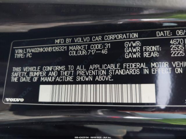 2017 VOLVO S60 INSCRIPTION LYV402HKXHB126321 Photo 8