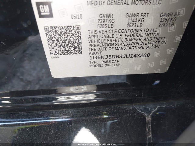 2018 CADILLAC CT6 1G6KJ5R63JU143208 Photo 8