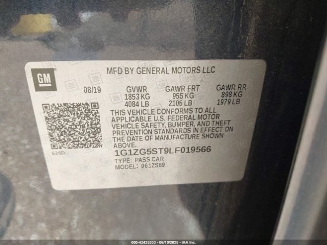 2020 CHEVROLET MALIBU 1G1ZG5ST9LF019566 Photo 8