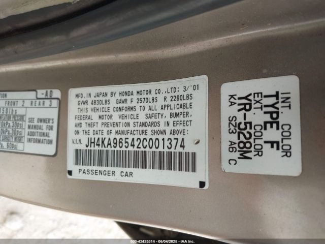 2002 ACURA RL JH4KA96542C001374 Photo 8