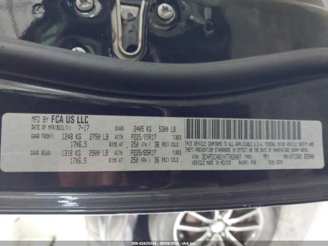 3C4PDCAB1HT702007 Dodge JOURNEY SE