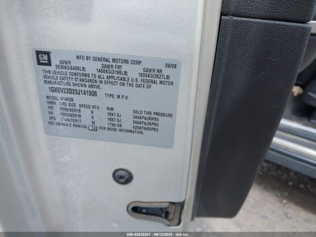 2009 GMC ACADIA 1GKEV23D29J141908 Photo 8