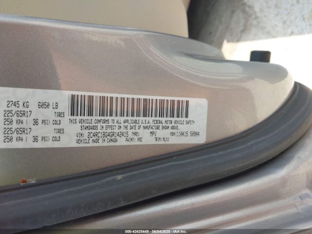 2016 CHRYSLER TOWN & COUNTRY 2C4RC1BG4GR142415 Photo 8