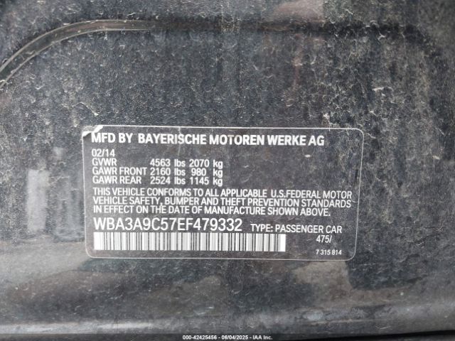 2014 BMW 335I WBA3A9C57EF479332 Photo 8