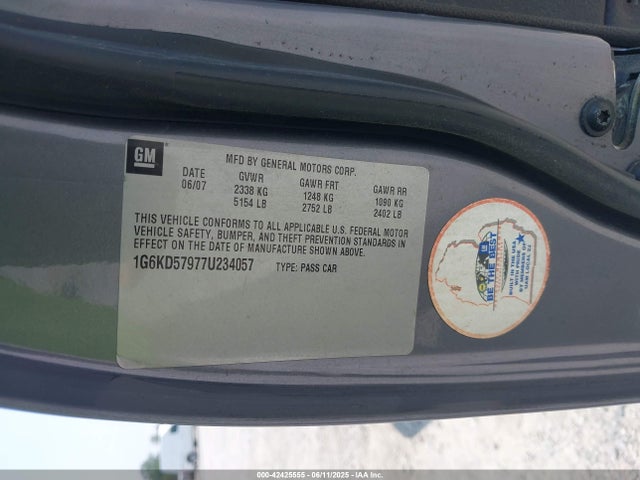 2007 CADILLAC DTS 1G6KD57977U234057 Photo 8