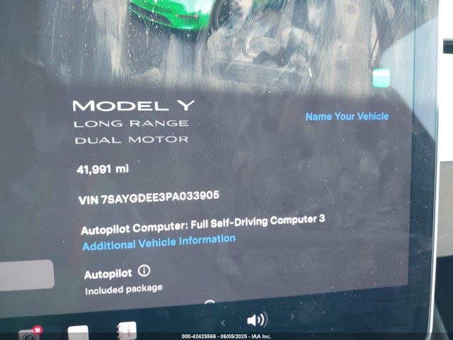2023 TESLA MODEL Y 7SAYGDEE3PA033905 Photo 6