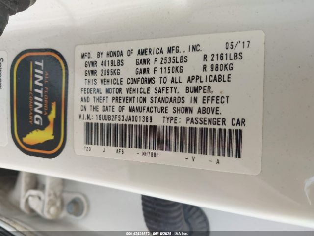 2018 ACURA TLX 19UUB2F53JA001389 Photo 8