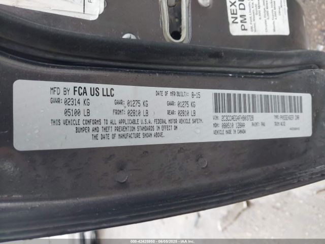 2015 CHRYSLER 300C 2C3CCAEG4FH903728 Photo 8