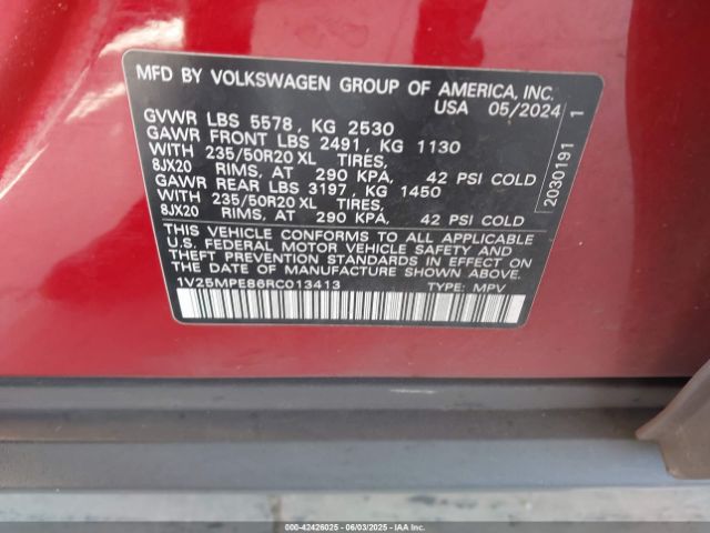 1V25MPE86RC013413 Volkswagen Id.4 S