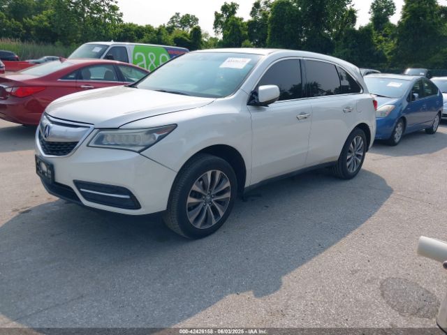 5FRYD3H66EB003655 Acura Mdx Technology Pkg W/entertainment Pkg