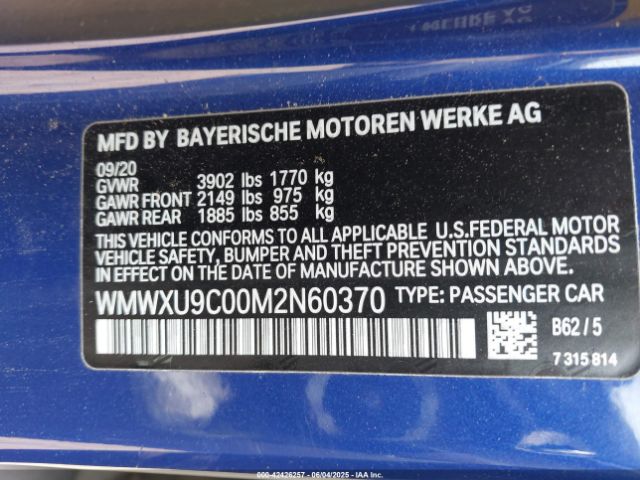 2021 MINI HARDTOP WMWXU9C00M2N60370 Photo 8