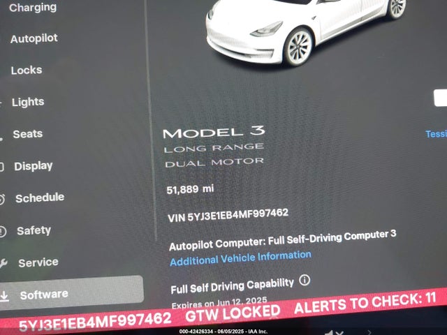 2021 TESLA MODEL 3 5YJ3E1EB4MF997462 Photo 6