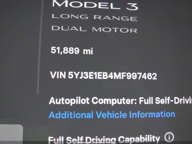 2021 TESLA MODEL 3 5YJ3E1EB4MF997462 Photo 8