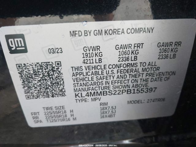 2023 BUICK ENCORE GX KL4MMBS22PB155397 Photo 8