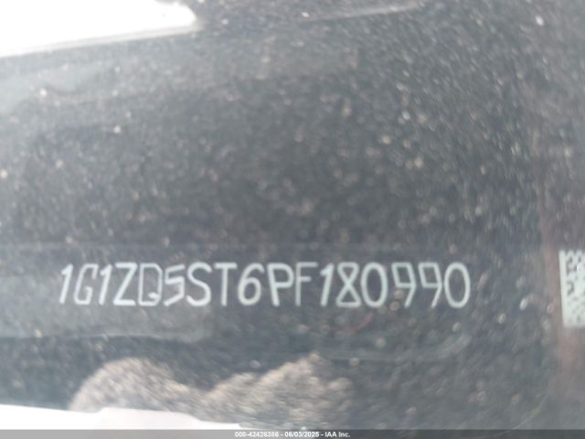 1G1ZD5ST6PF180990 Chevrolet Malibu Fwd 1lt