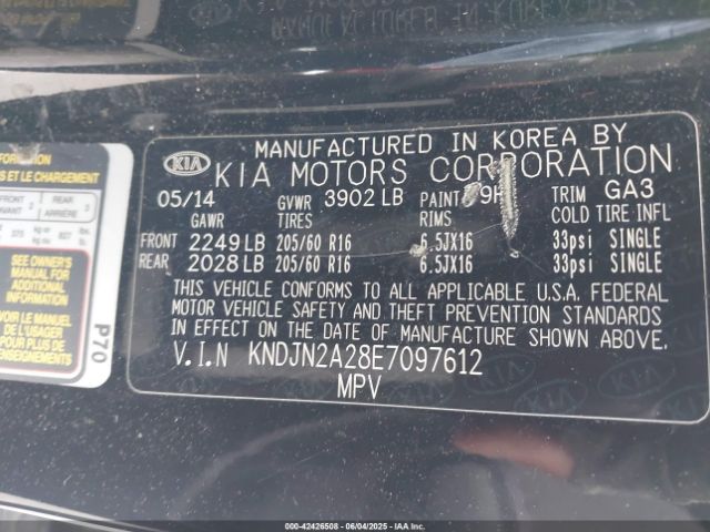 KNDJN2A28E7097612 KIA Soul