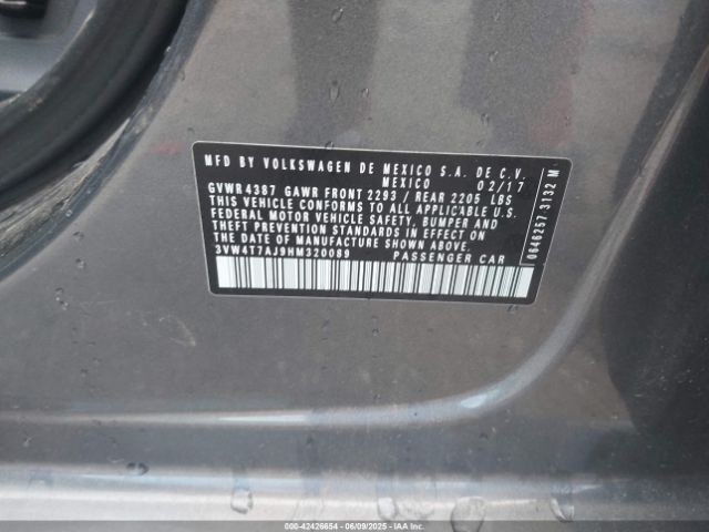 3VW4T7AJ9HM320089 Volkswagen JETTA GLI