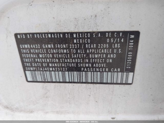 3VWPL7AJ4EM623127 Volkswagen Jetta Sportwagen 2.0l Tdi