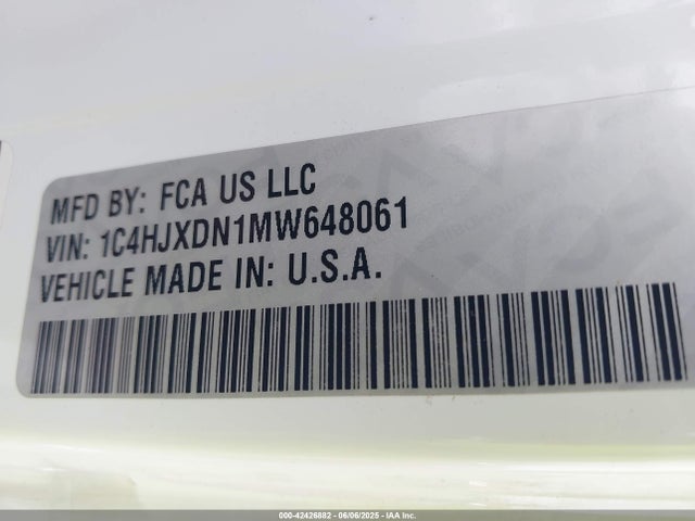 1C4HJXDN1MW648061 Jeep 2021