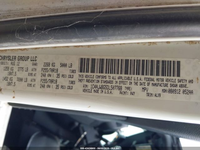 2013 JEEP WRANGLER 1C4AJWBG5DL507768 Photo 8