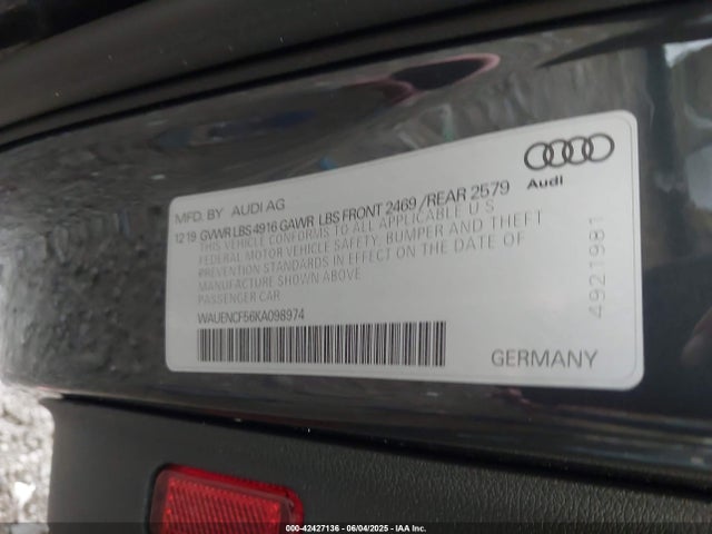 2019 AUDI A5 WAUENCF56KA098974 Photo 8