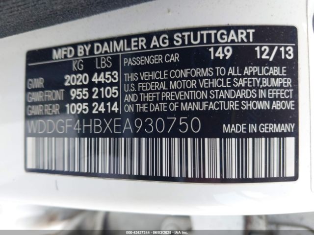 2014 MERCEDES-BENZ C 250 WDDGF4HBXEA930750 Photo 8
