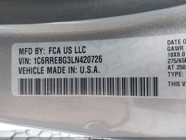 2020 RAM 1500 1C6RREBG3LN420726 Photo 8