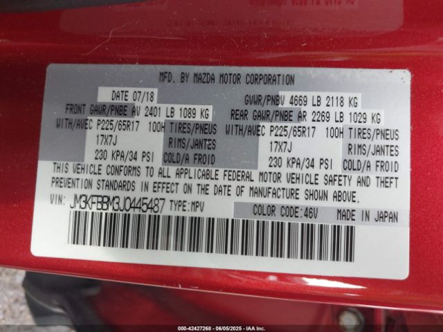 2018 MAZDA CX-5 JM3KFBBM3J0445487 Photo 8