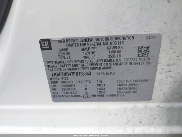 2023 BUICK ENVISION LRBFZNR47PD126943 Photo 8