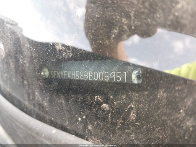 2011 HONDA PILOT 5FNYF4H58BB006951 Photo 8