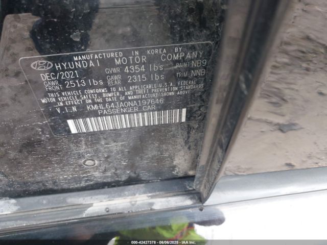 2022 HYUNDAI SONATA KMHL64JA0NA197646 Photo 8