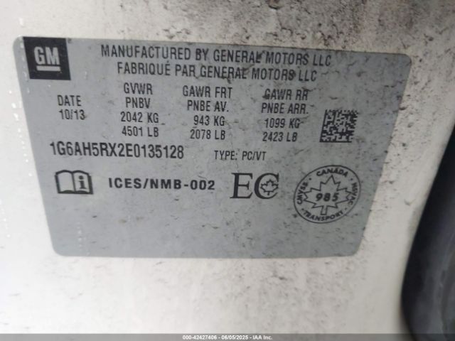 2014 CADILLAC ATS 1G6AH5RX2E0135128 Photo 8