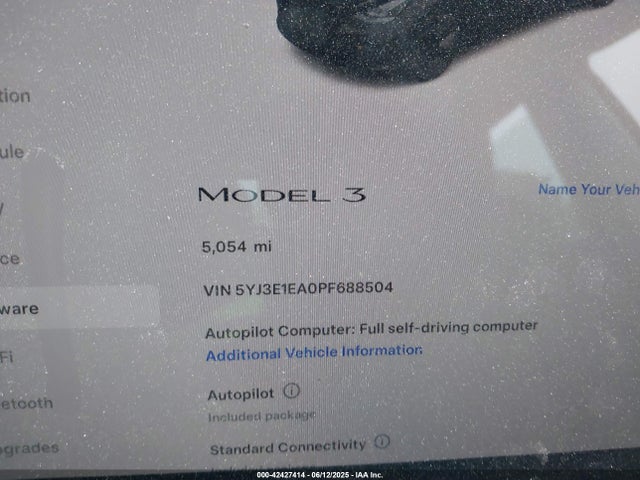 2023 TESLA MODEL 3 5YJ3E1EA0PF688504 Photo 6
