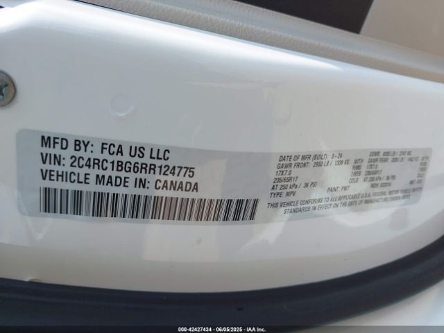 2C4RC1BG6RR124775 Chrysler Pacifica Touring L