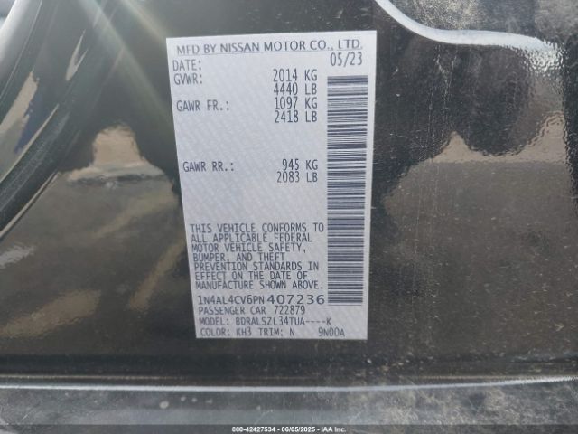 2023 NISSAN ALTIMA 1N4AL4CV6PN407236 Photo 8