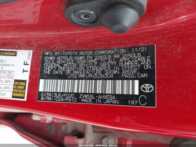 2022 TOYOTA PRIUS JTDL9MFU9N3034304 Photo 8