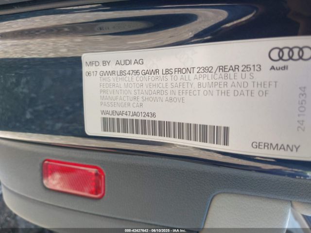 2018 AUDI A4 WAUENAF47JA012436 Photo 8
