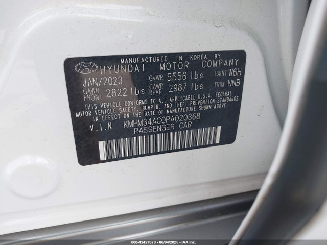 KMHM34AC0PA020368 Hyundai Ioniq 6