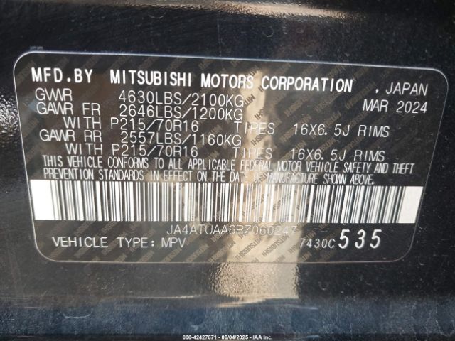 2024 MITSUBISHI ECLIPSE CROSS JA4ATUAA6RZ060247 Photo 8