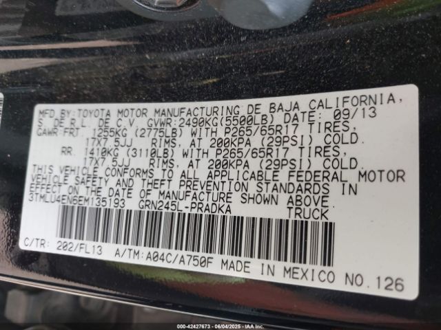 2014 TOYOTA TACOMA 3TMLU4EN6EM135193 Photo 8