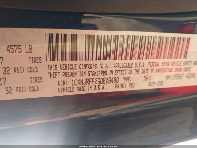 2016 JEEP PATRIOT 1C4NJRFB0GD608488 Photo 8