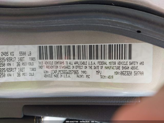 1C4PJMCS6GW357965 Jeep Cherokee Latitude