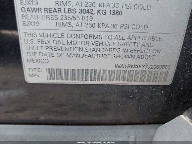 2018 AUDI Q5 WA1BNAFY7J2060855 Photo 8