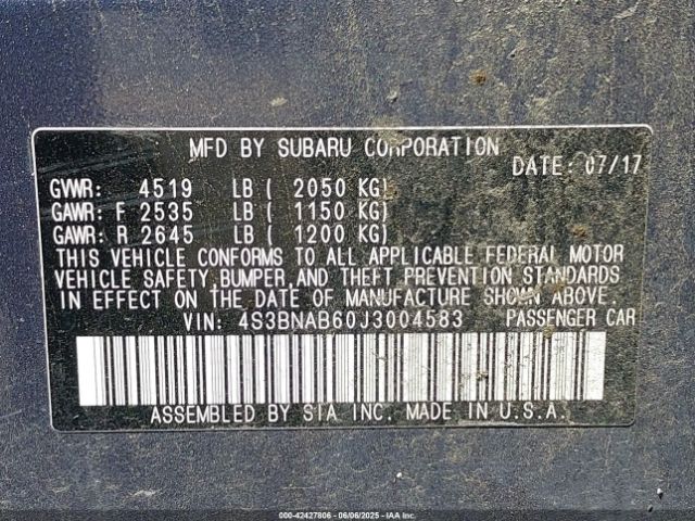 2018 SUBARU LEGACY 4S3BNAB60J3004583 Photo 8