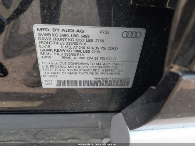 2023 AUDI Q5 WA1GAAFY0P2002709 Photo 8