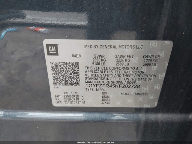 2019 CADILLAC XT4 1GYFZFR45KF202738 Photo 8
