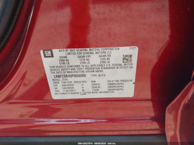 2023 BUICK ENVISION LRBFZSR45PD066806 Photo 8