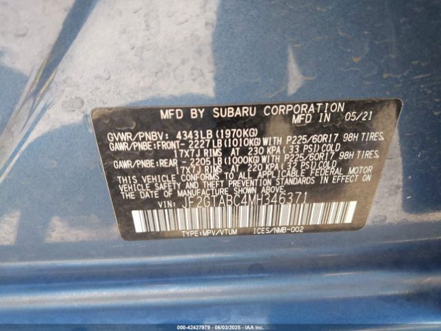JF2GTABC4MH346371 Subaru na