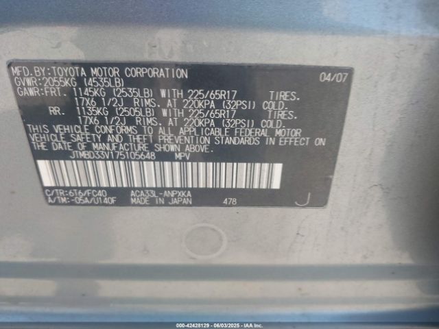 2007 TOYOTA RAV4 JTMBD33V175105648 Photo 8