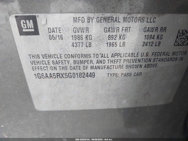 2016 CADILLAC ATS 1G6AA5RX5G0182449 Photo 8